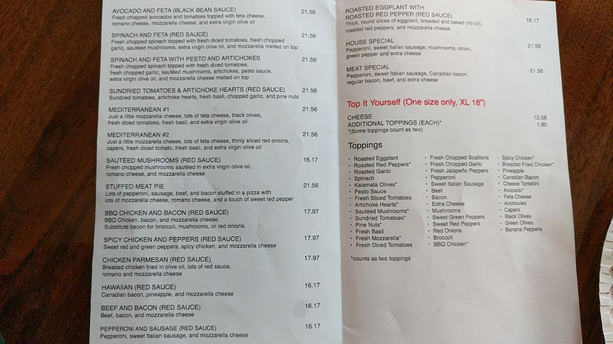 Christian's Pizza Menu - Image 3